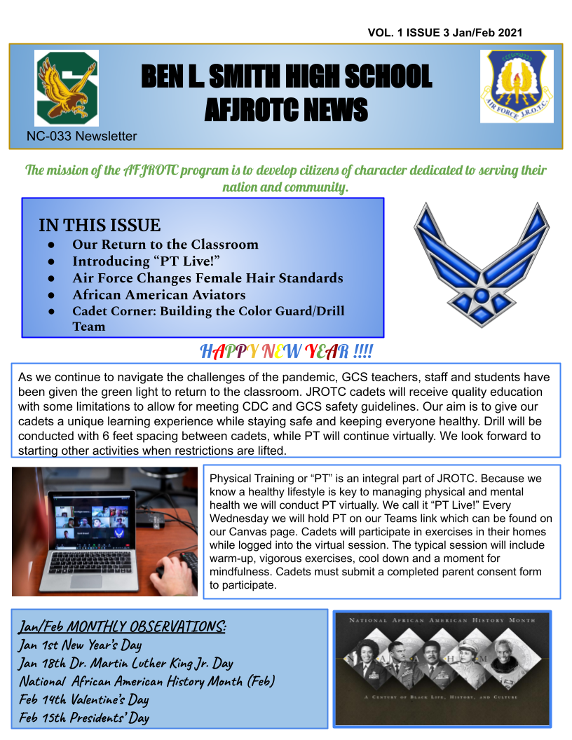 January/February Newsletter